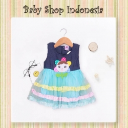 large PD390 Dress Denim Tile Sunflower Tosca